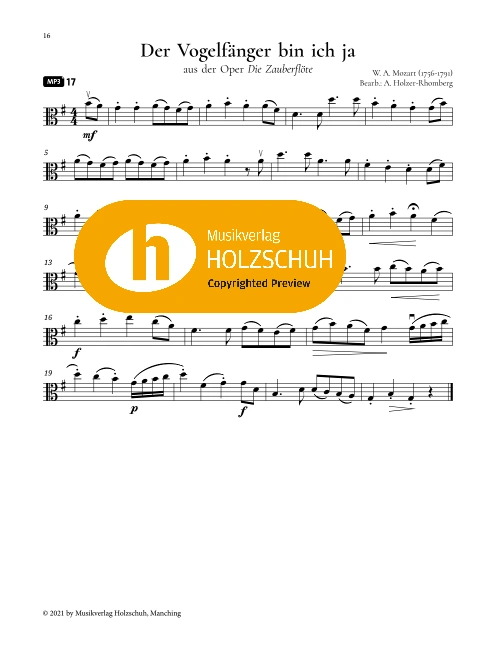 Der Vogelfänger bin ich ja